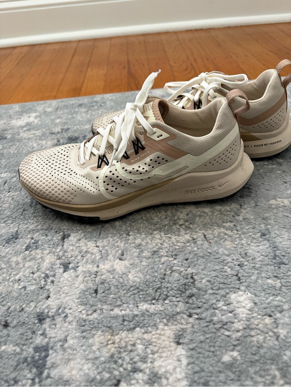 Nike React Pegasus Trail 4 Running Sneakers, Women’s 7.5 in Sanddrift - Picture 3 of 11
